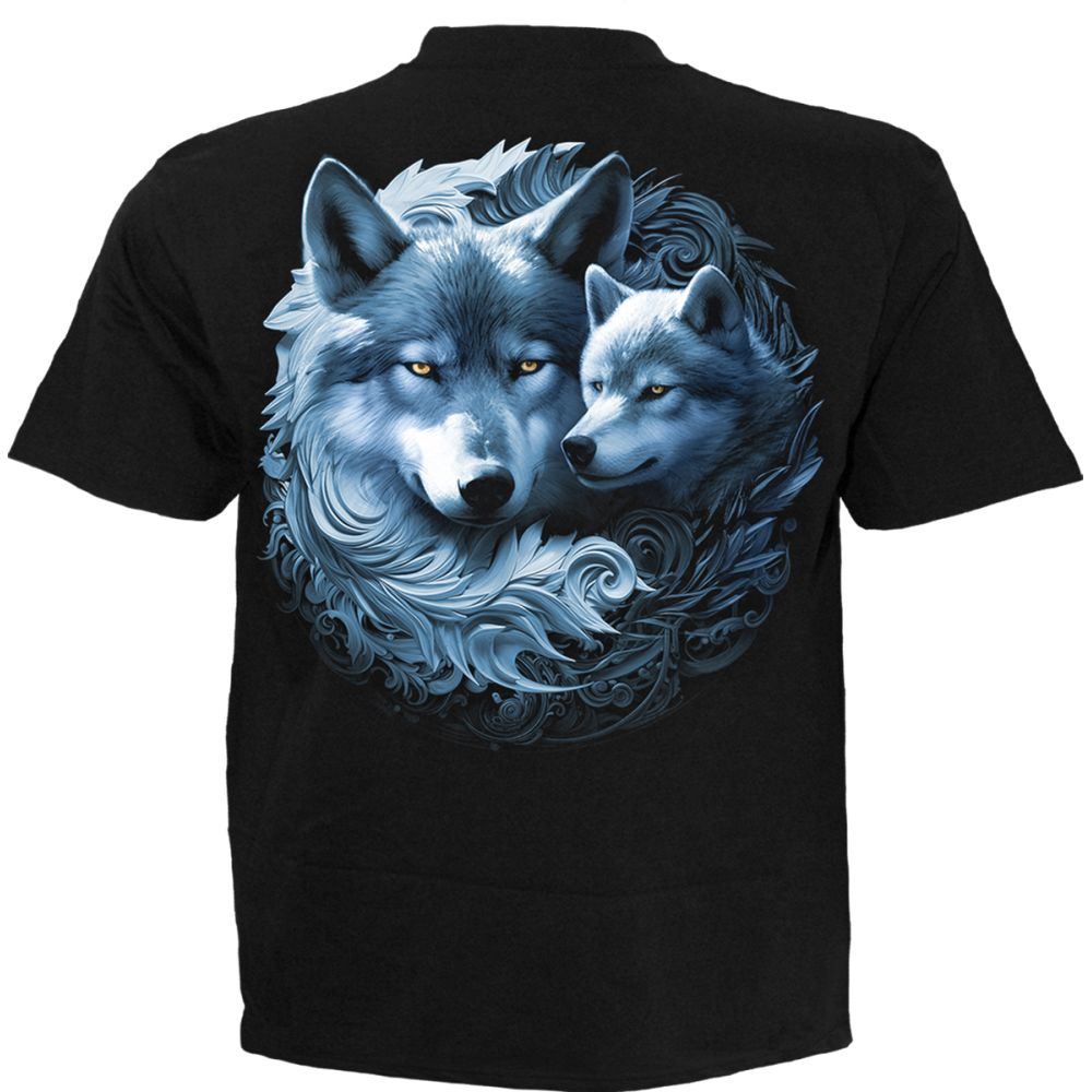 Spiral - Wolf Guardian Unisex T-Shirt - Schwarz